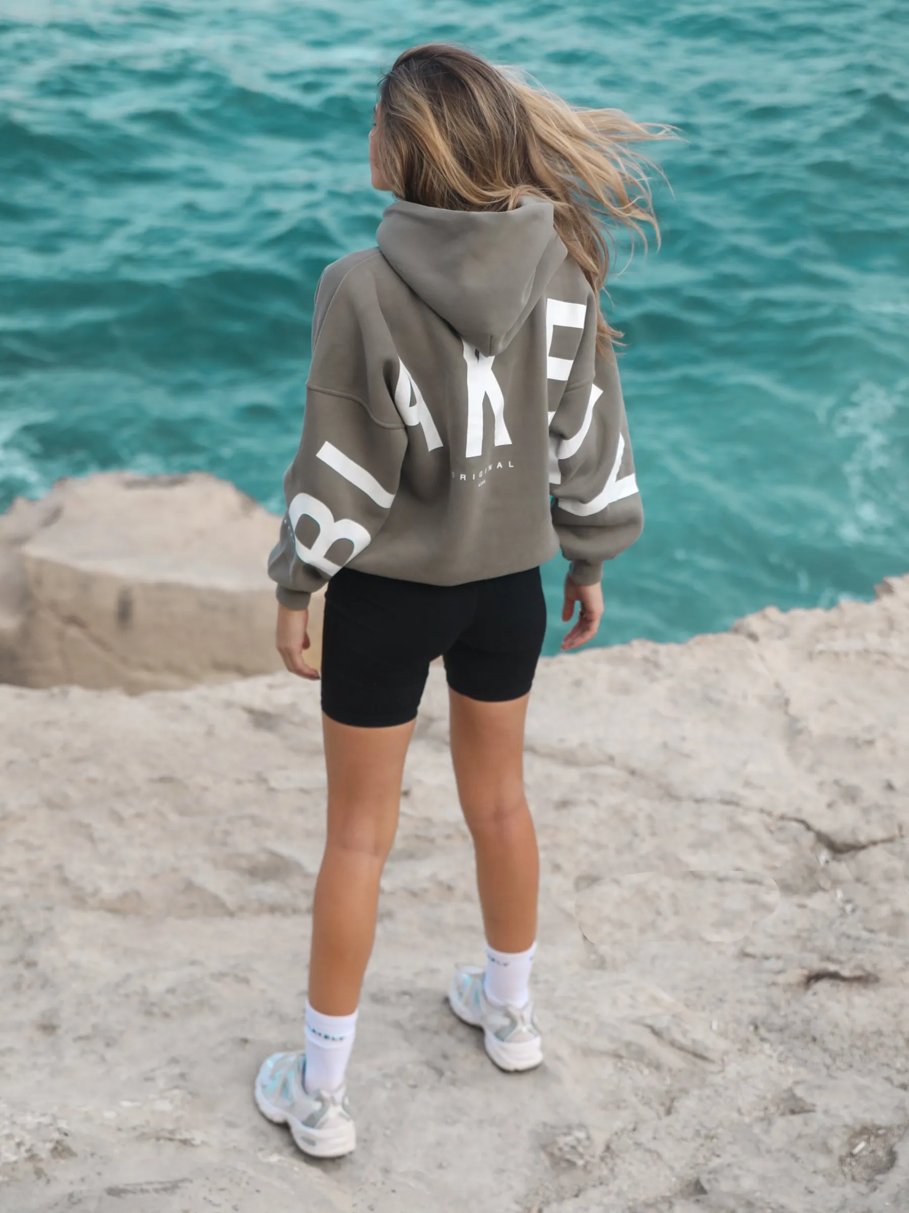 Fleece like Isabel Oversized Hoodie - Safari Green