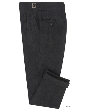 Charcoal Grey 100% Wool Flannel Layered Look