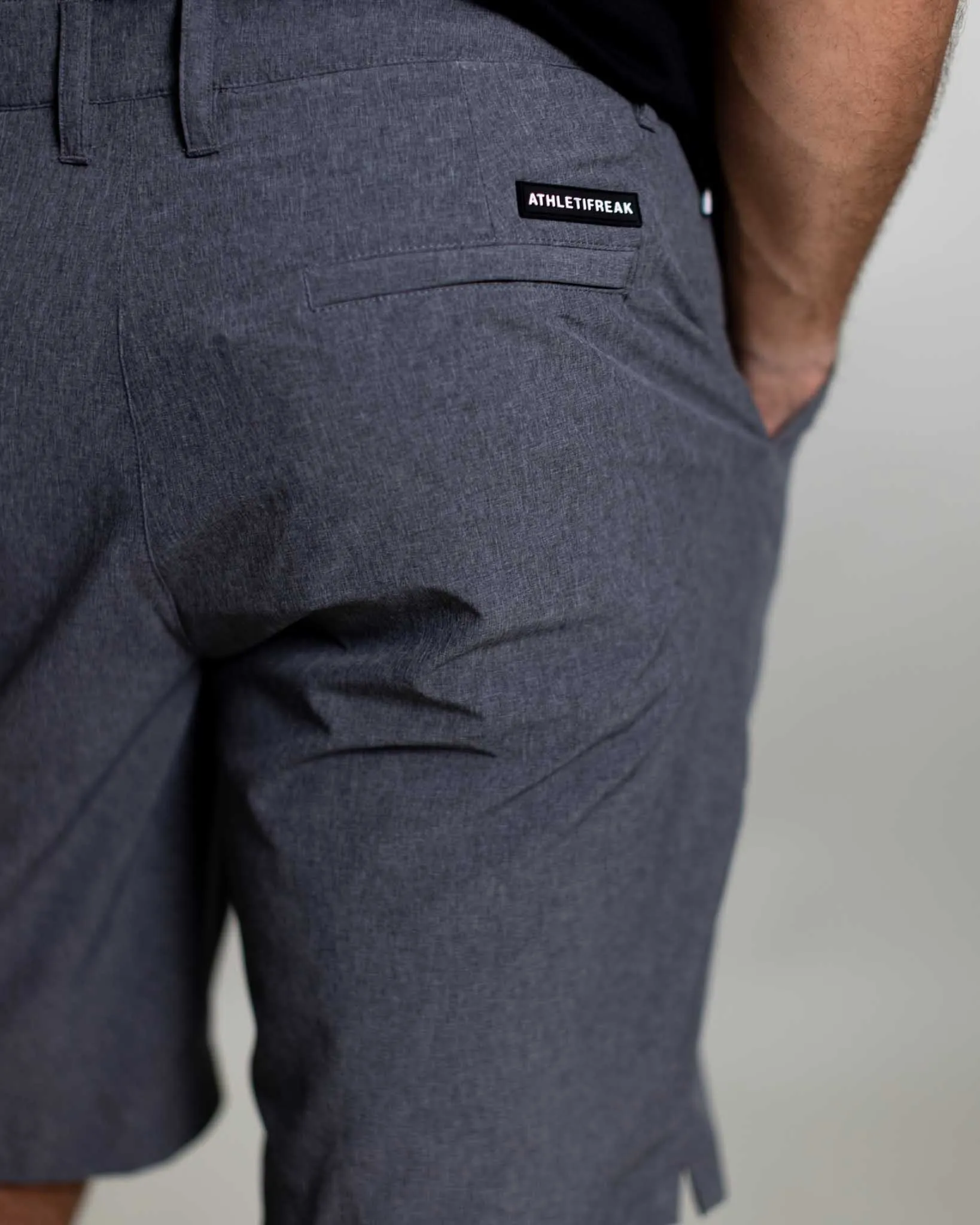 Gusseted Crotch [AIRLOOM] Wayfarer Shorts - Heather Blue