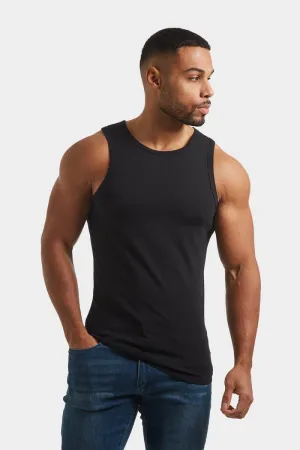Athletic Fit Tank Top in Black LowImpact Manufacturing