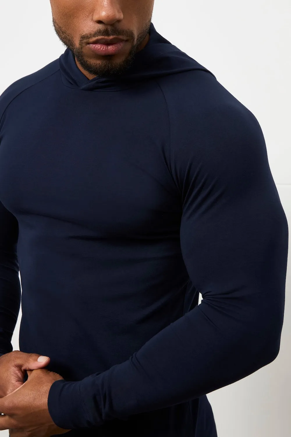Hooded Top in True Navy Essential Style Wear