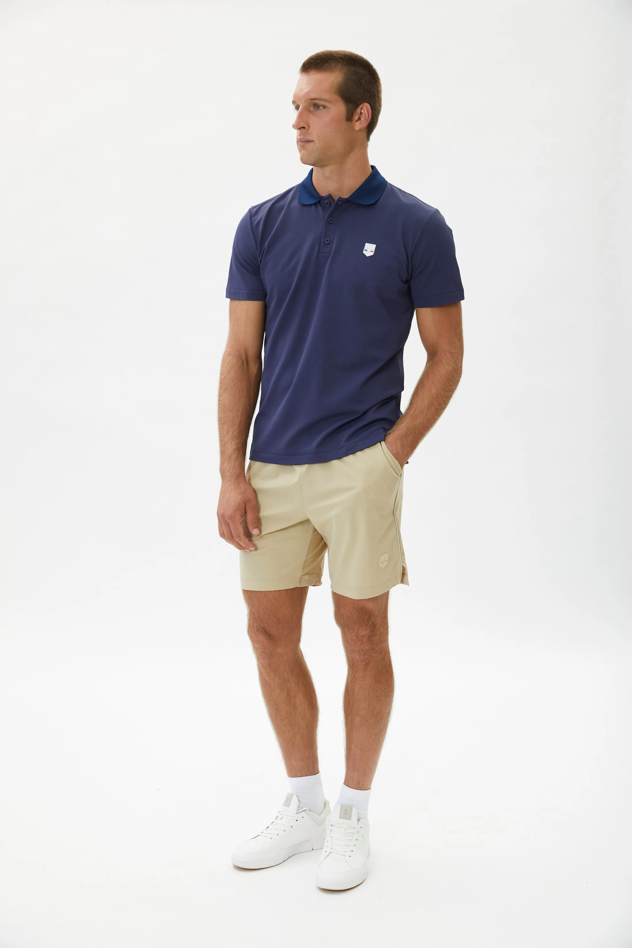 La Polo Sportiva - Navy Lightweight Knit Material Performance Ready