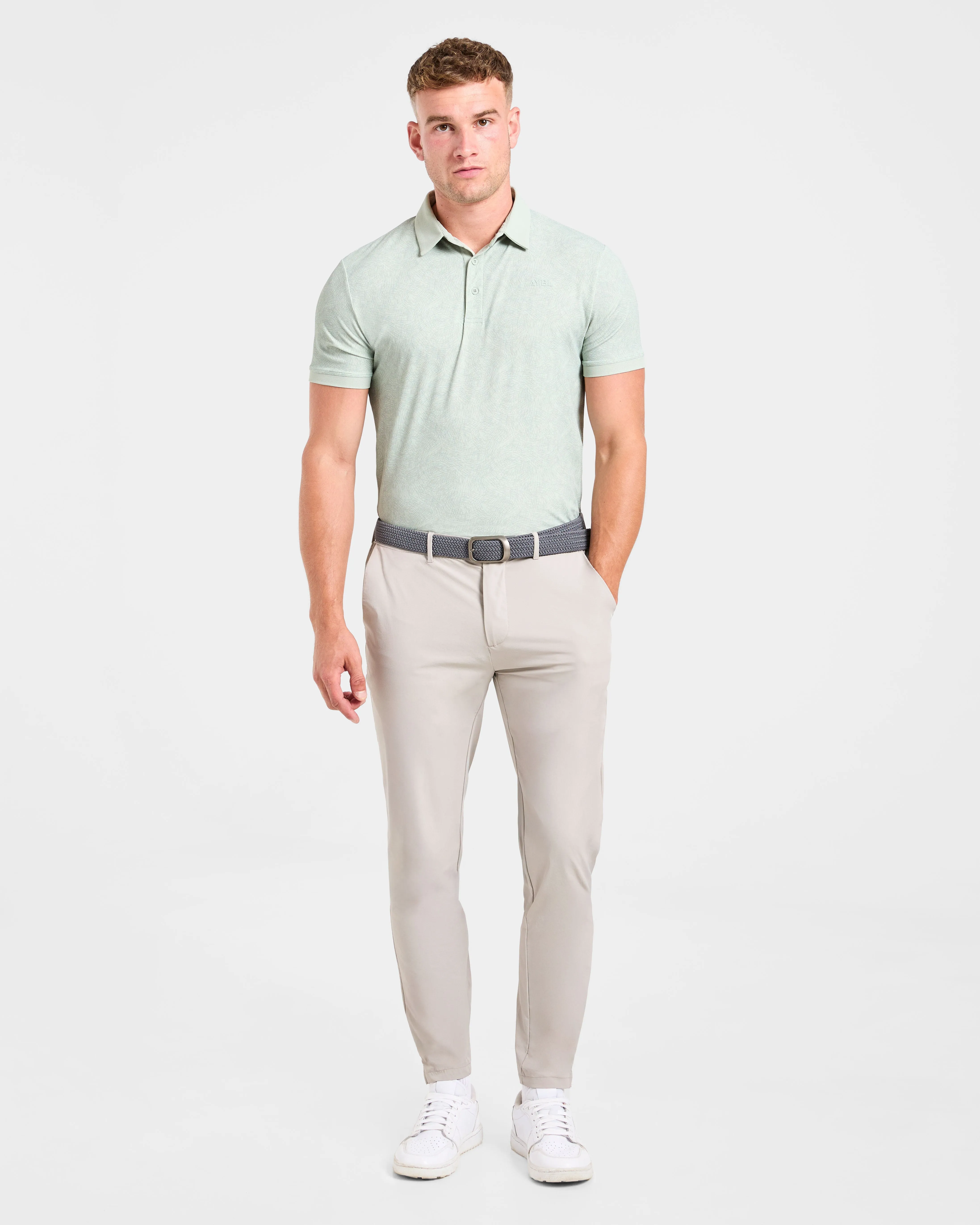 Golf Apparel Preppy Style Precision Static Polo - Washed Sage