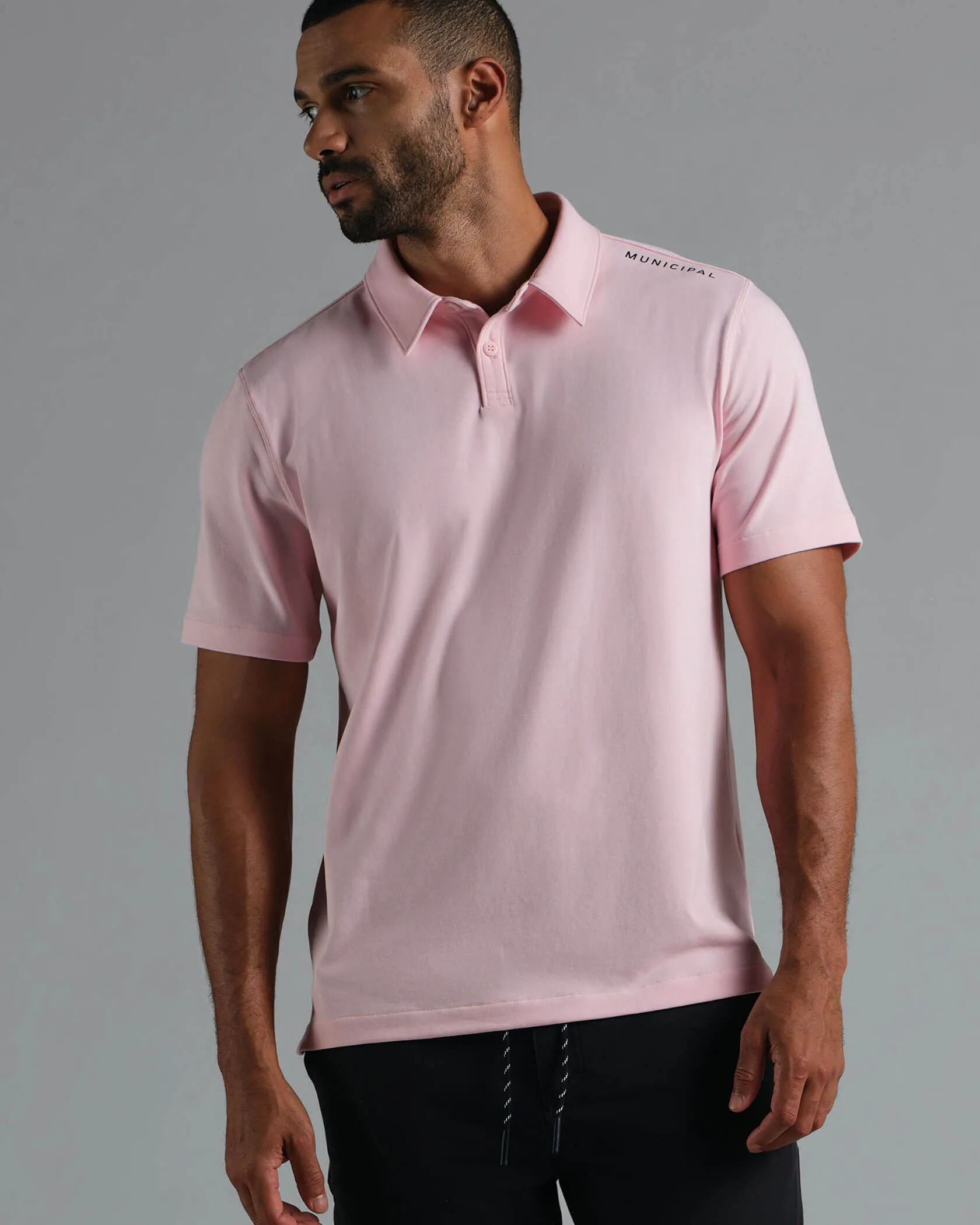 Ribbed Cuff Design Holiday Outfit Sportcross Polo