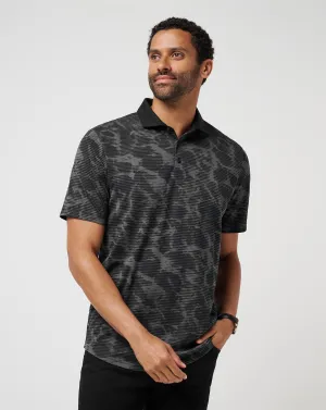 Study Abroad Polo Breathable Weave Subtle ToneOnTone Stitching