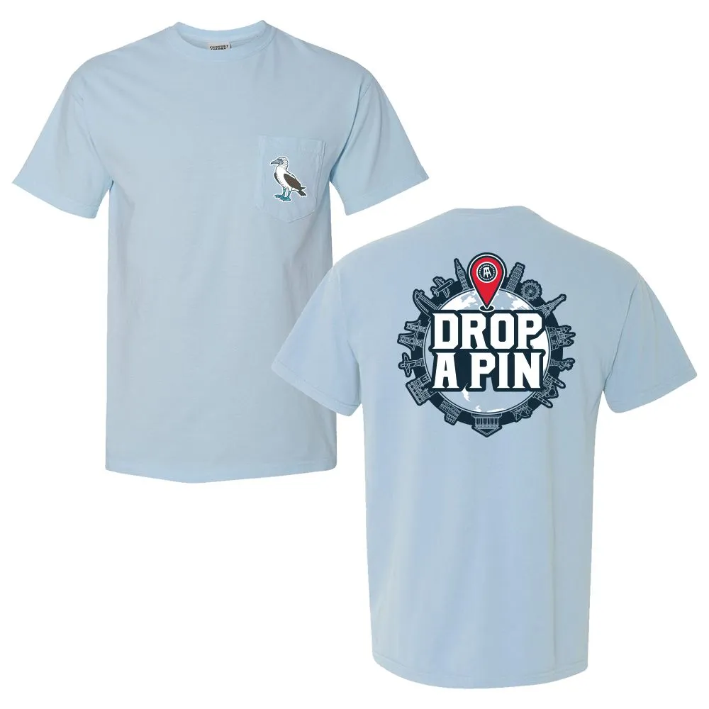 Drop A Pin Pocket Tee Relaxed Comfort Fit Silk combination