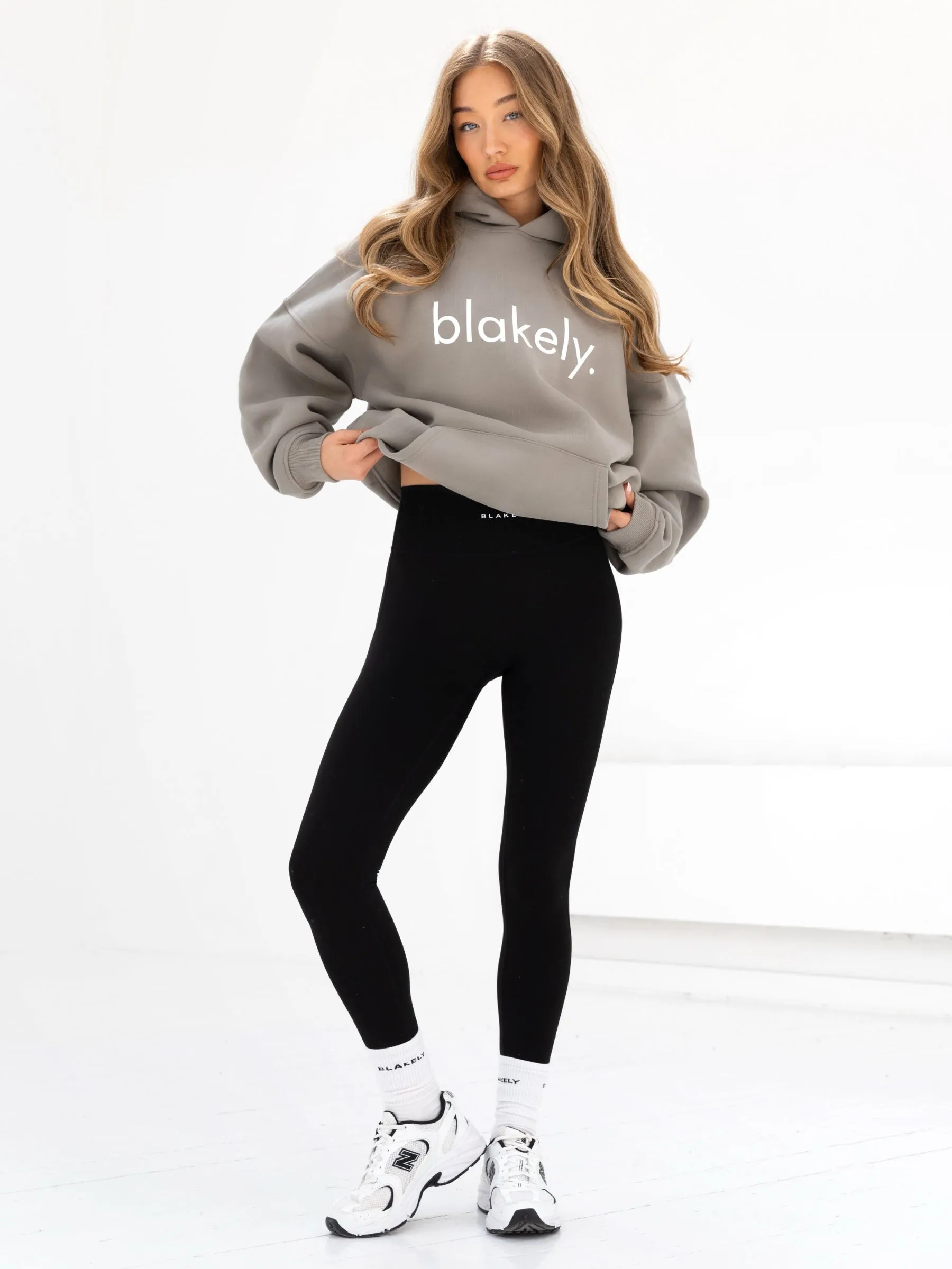 Logo Oversized Hoodie - Washed Khaki Lifestyle Mode