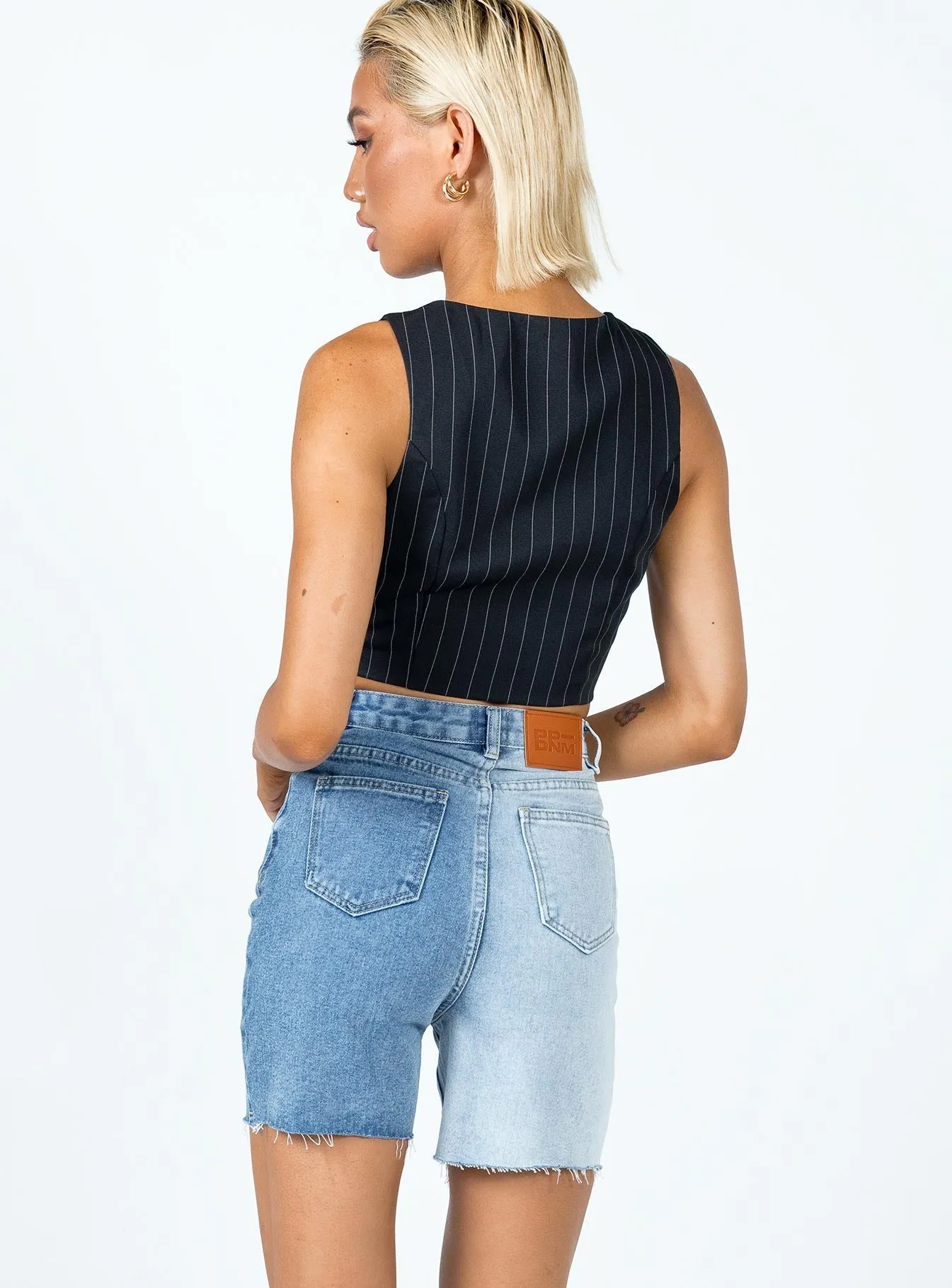 Clemence Denim Shorts AntiPilling Fabric