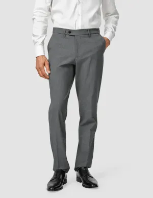 Essential Suit Pants Regular Dark Grey Melange Lounge-friendly Double Stitched