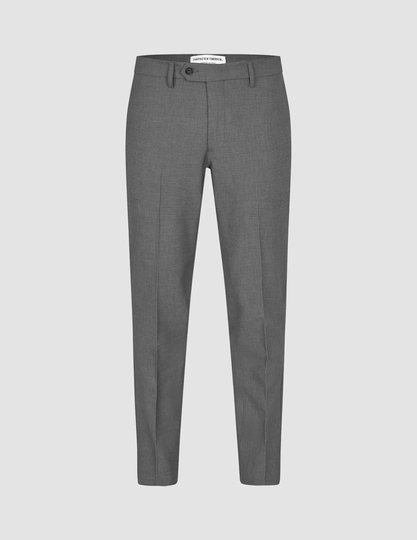 Essential Suit Pants Regular Dark Grey Melange Sweat Resistant