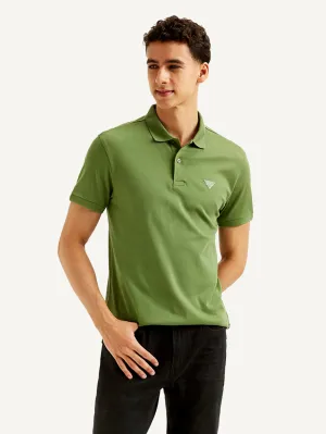 SnagProof Material Men's Solid Slim Fit Polo T-shirt