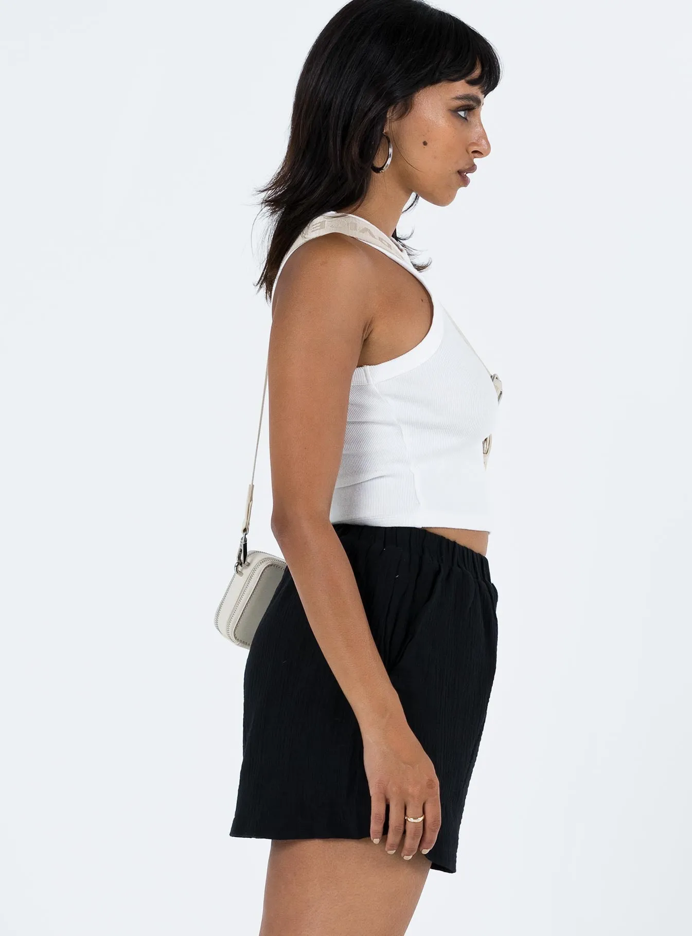 Mateo Shorts Black MicroPerforatedTexture