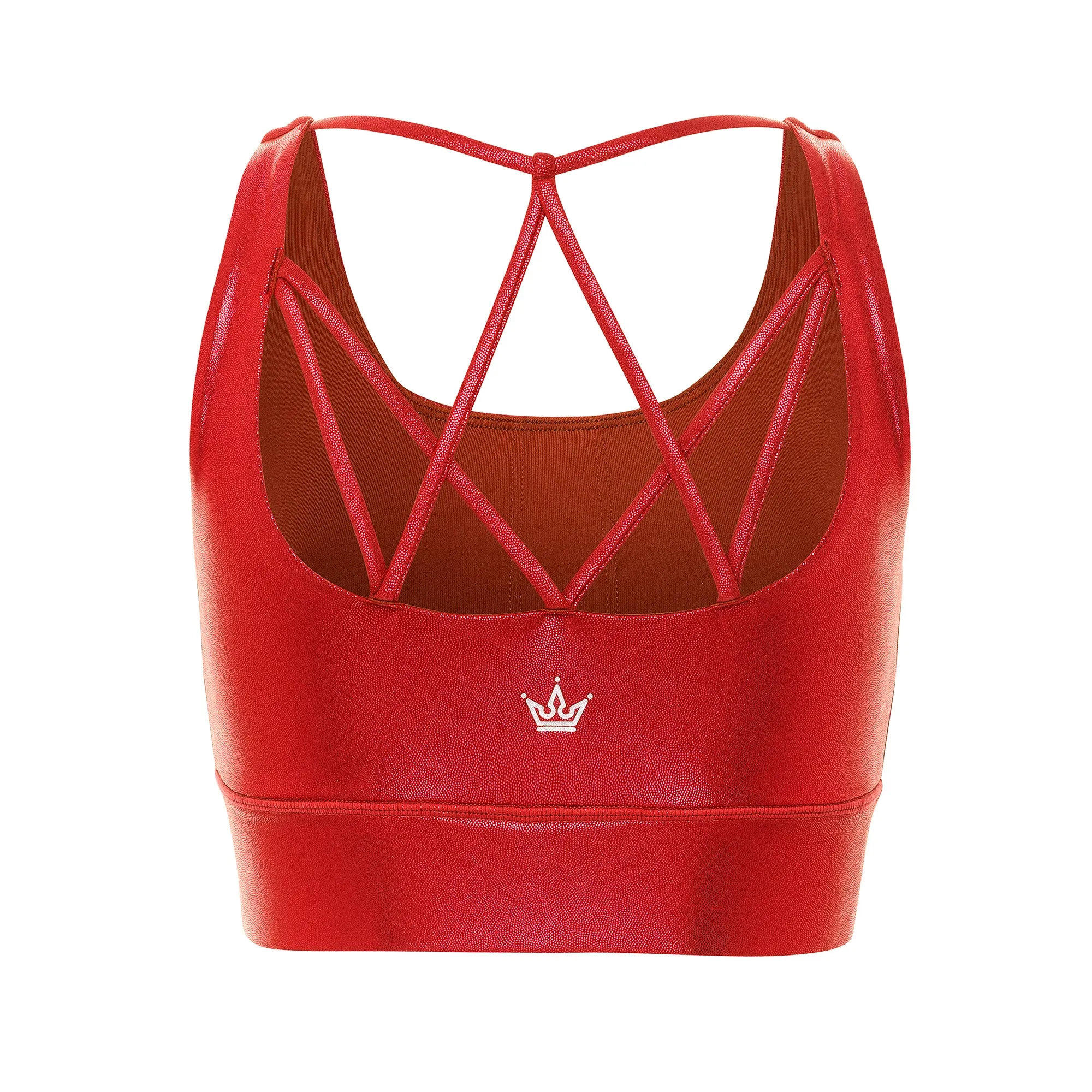 Breathable Lingerie Embroidered edges seams Ruby Jewel Sports Bra