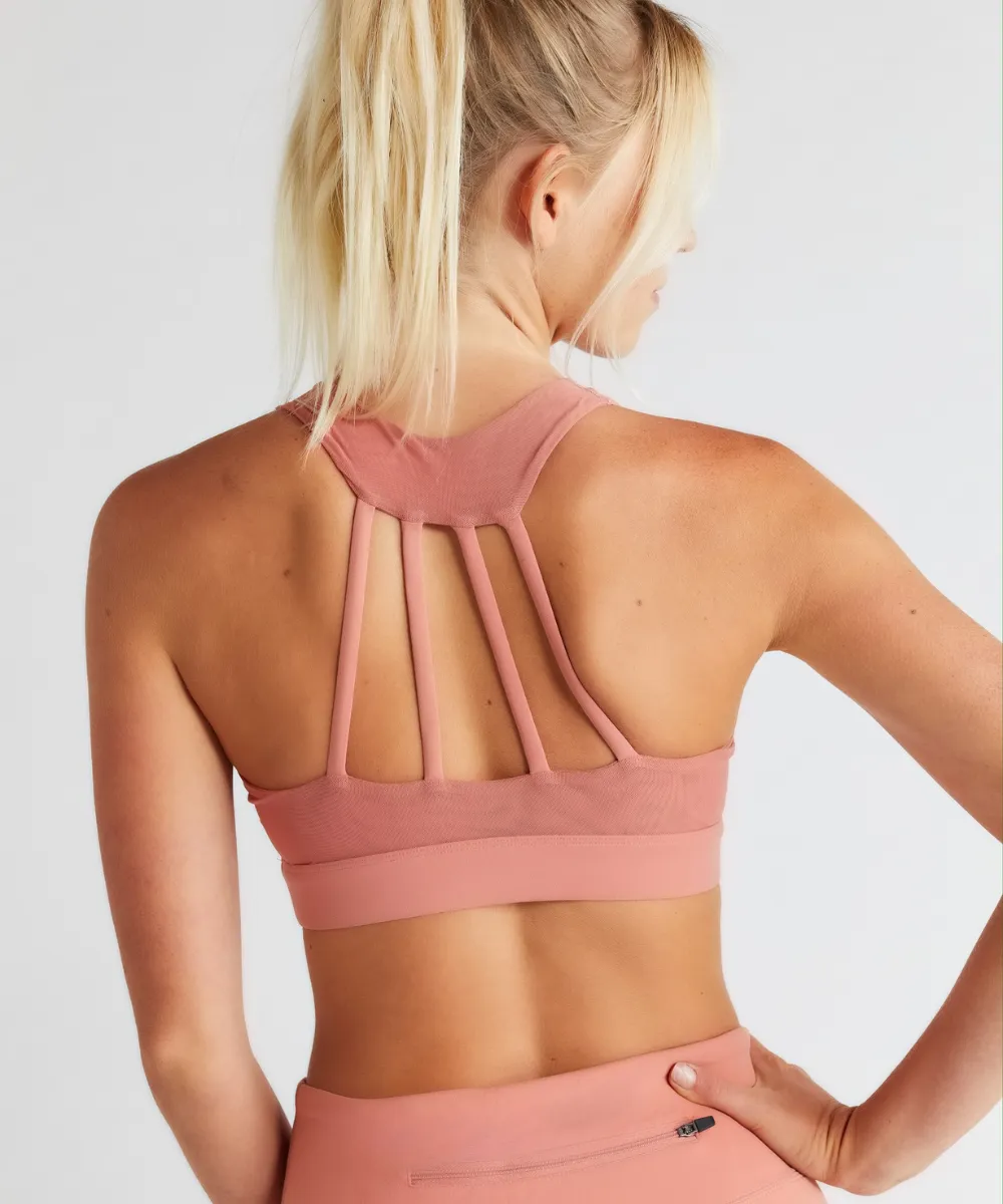 High-quality Setis Strappy Sports Bra - Coral