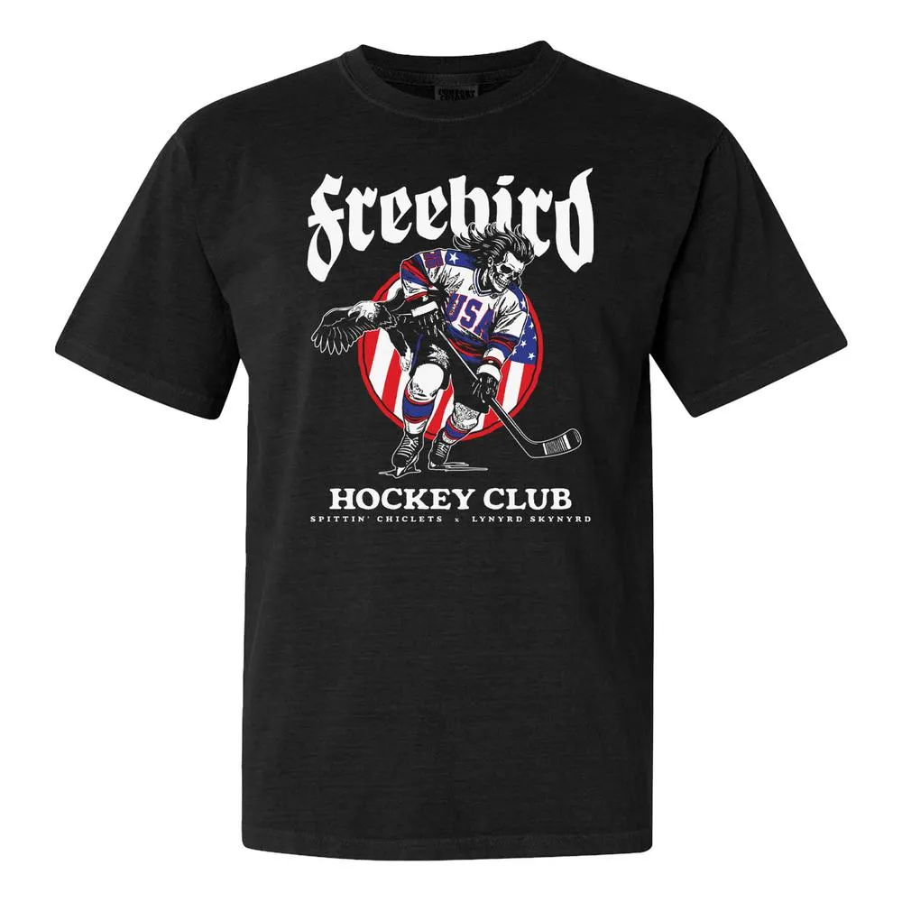Freebird USA Spittin Chiclets x Lynyrd Skynyrd Tee Trendy Comfort BreathableMeshLining