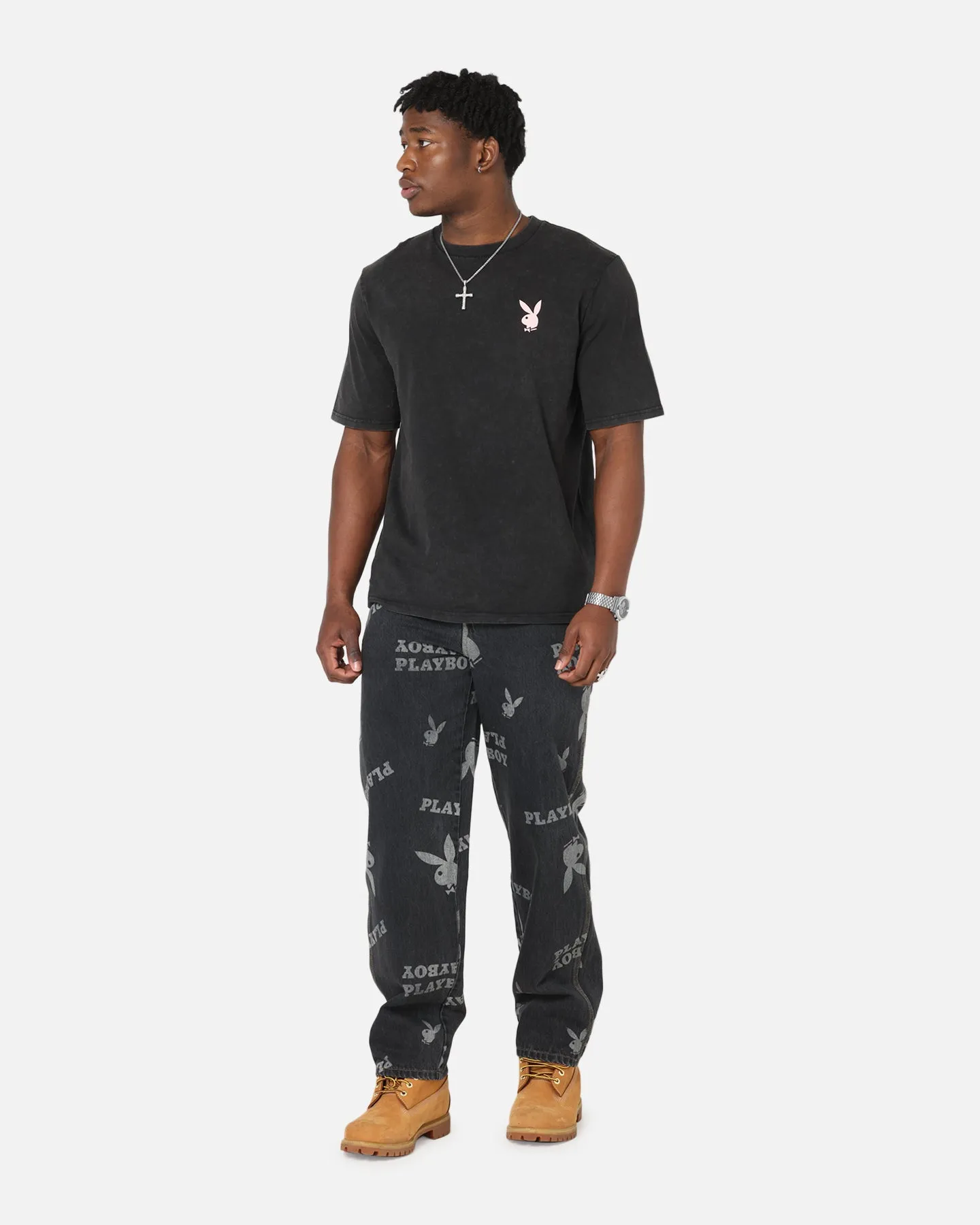 Office Wear Weekend Warrior Trend Setter Soft Date Night Street Fashion Playboy Mess Denim Jeans Washed Black