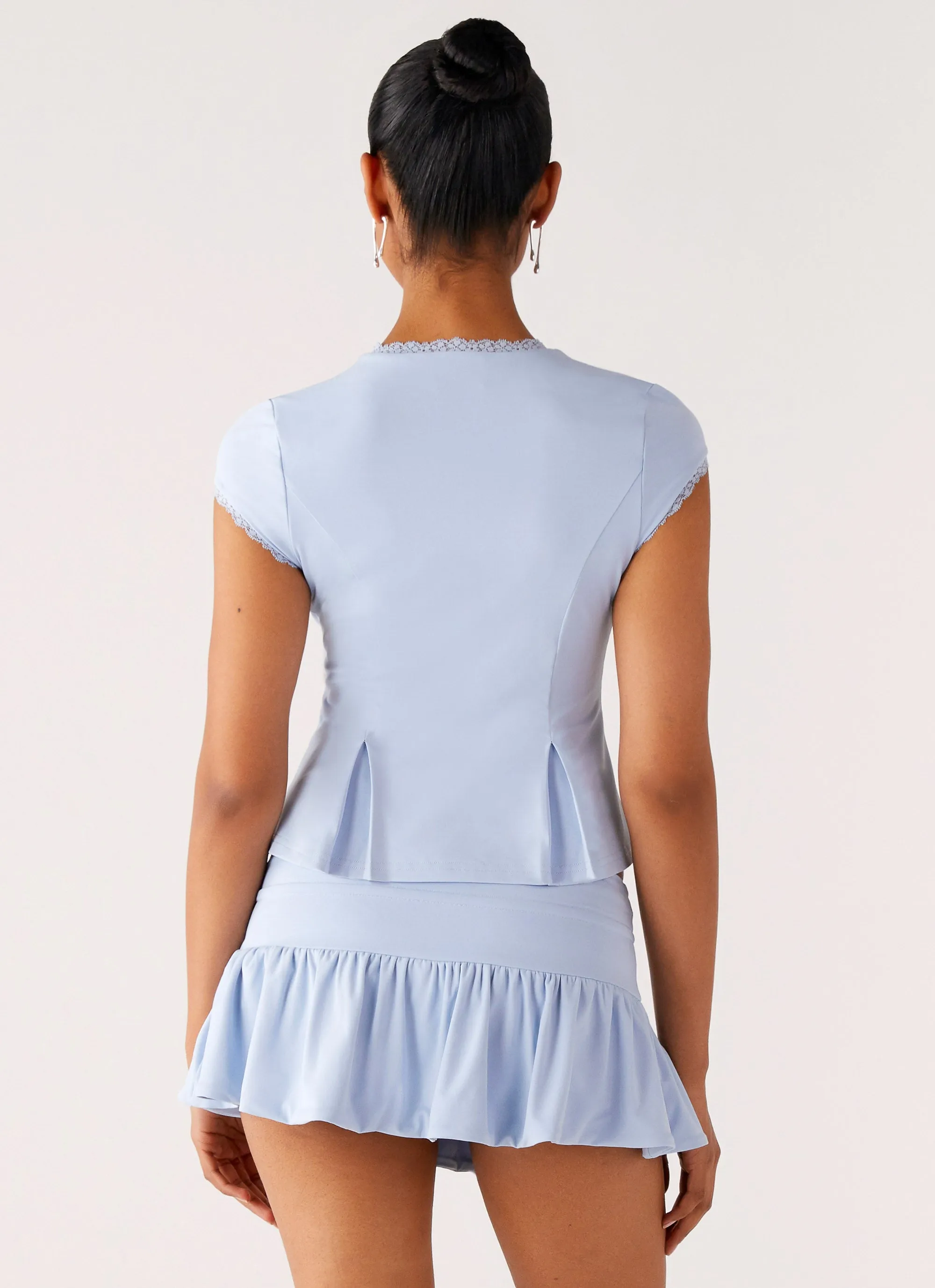 Landon Mini Skort - Blue Quick-Dry