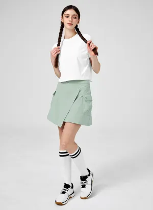TumbleDry Safe Dual Grip Layered Wrap Skirt