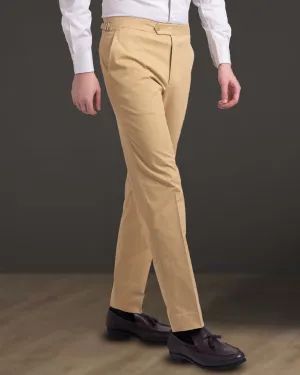 Comfortable Look Recycled fibers Genoa Golden Corn Dress Pant