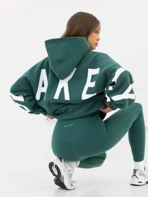 school setting Lounge Wear Isabel Oversized Hoodie - Pine Green