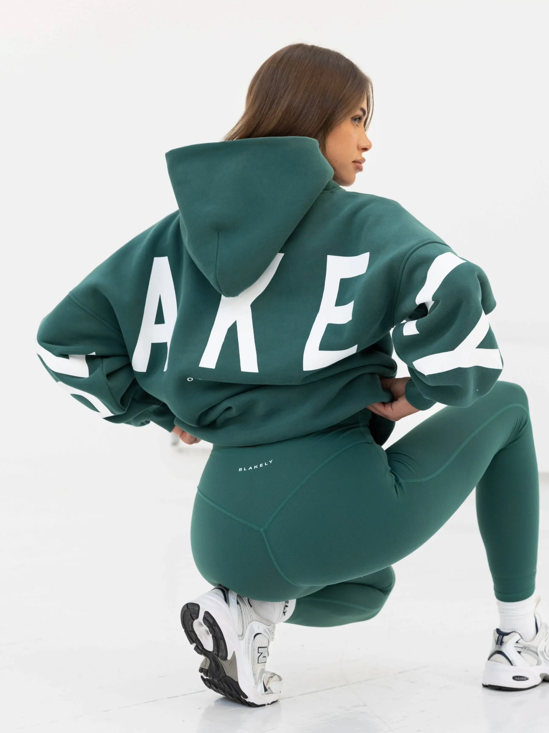 school setting Lounge Wear Isabel Oversized Hoodie - Pine Green