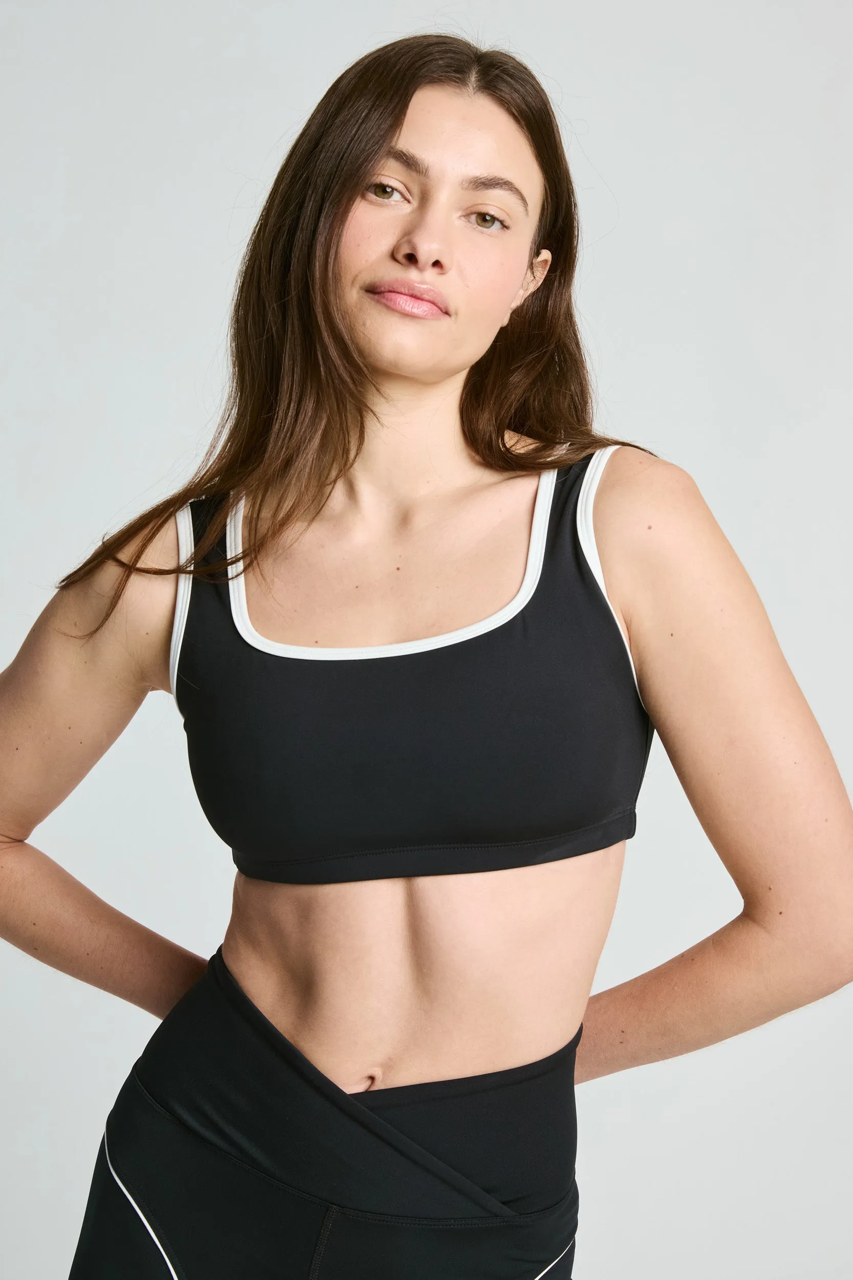 Recycled Contrast Staple Bra petite size Invisible stitching seams