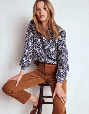 standard fit Minimal Fit High-Waisted Cord Slim Jeans-Ginger