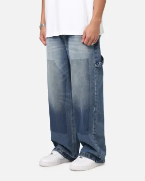 Saint Morta Amplus Recon Carpenter Jeans Vintage Blue No Gap Waist Design