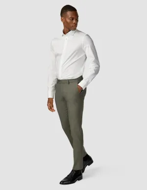 EcoFriendlyDye NonChafingEdges Essential Suit Pants Slim Green Melange