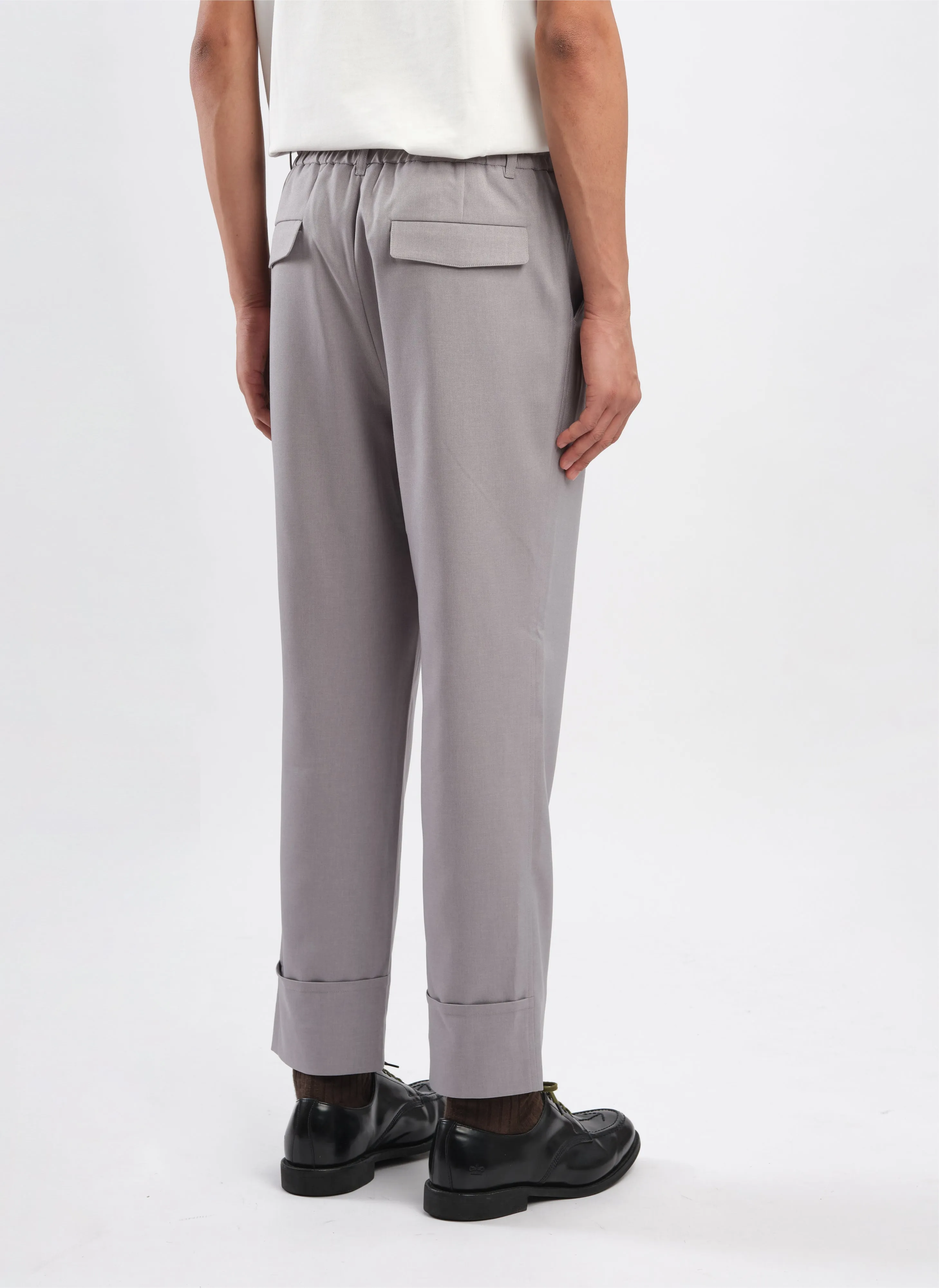 NonIrritating Polyester Regular Length Tapered Pants (P-14)