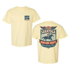 Fade Resistant Dye Timeless Wear Saratoga x Barstool Sports Crest Tee