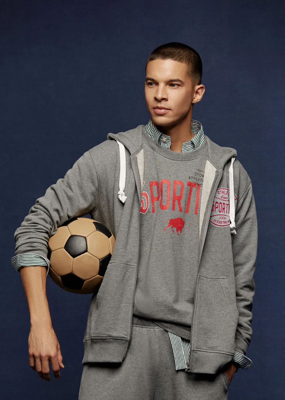 VentilatedKnit UNISEX VARSITY BUXTON ZIP UP