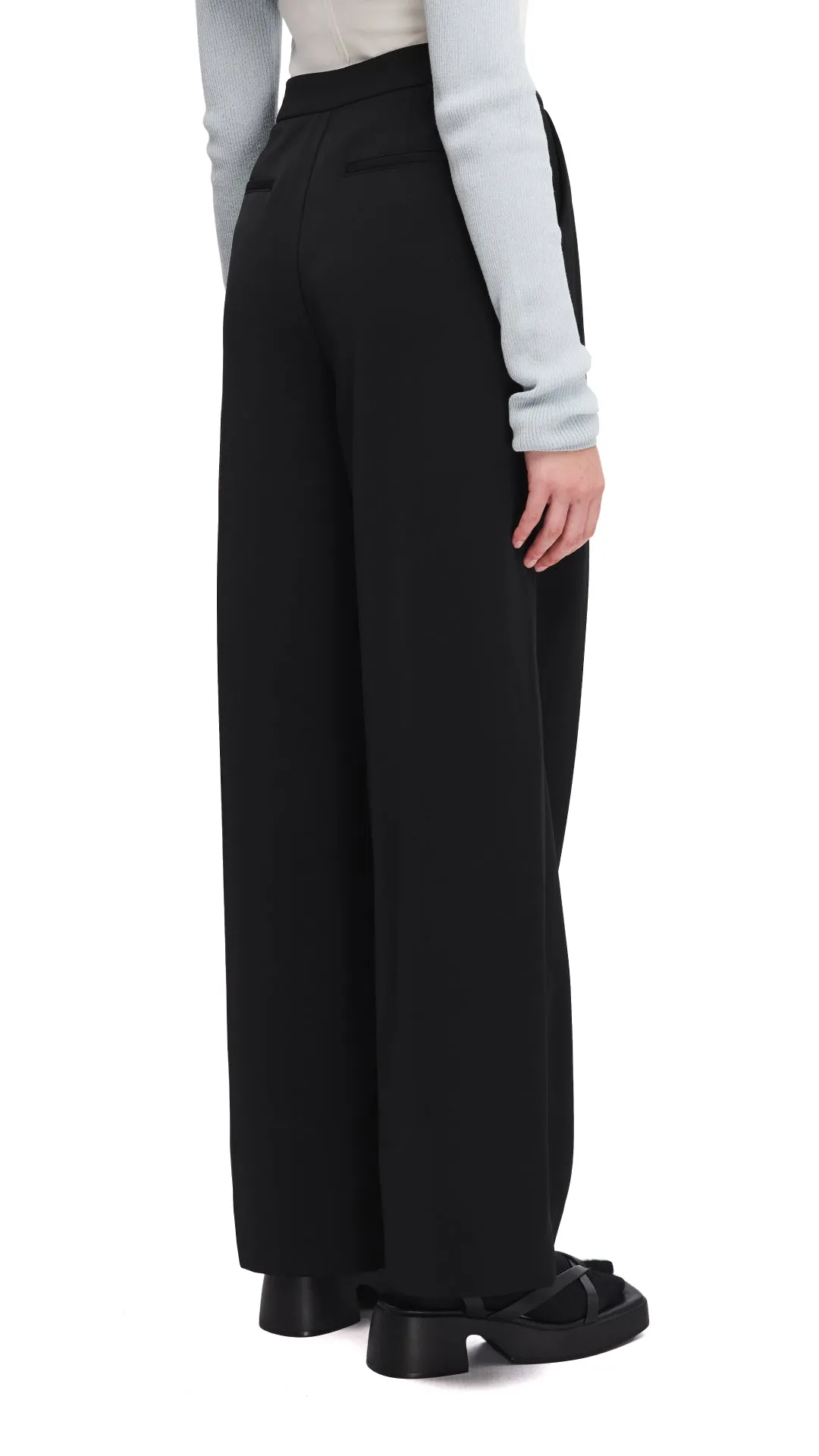 Wide-leg Capri Pants EcoFriendlyMaterial Rustic Ease