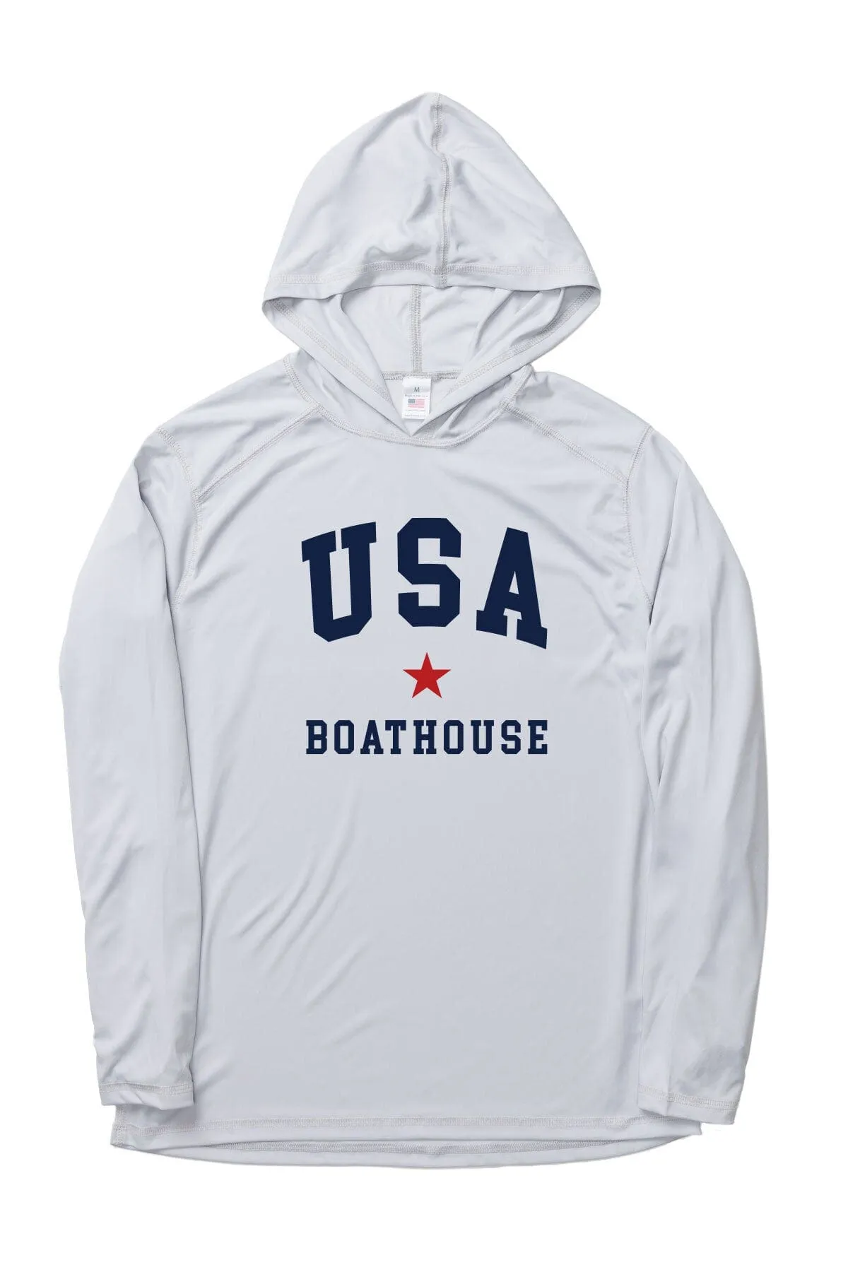 LightweightMaterial Unisex UV Protection USA Long Sleeve Hoodie