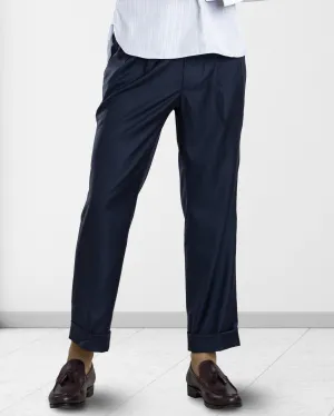 Lightweight Fabric CompressionSupport VBC: Dark Navy Covert Wool Pant