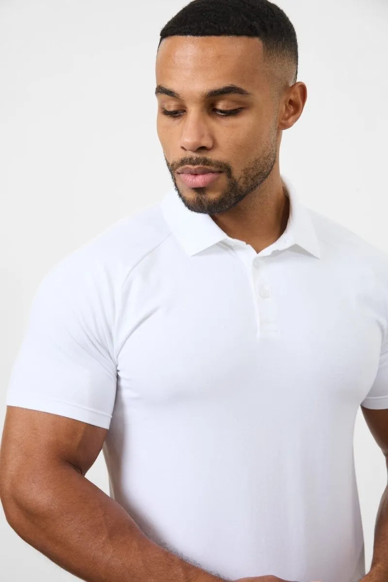 Matte Surface Texture Herringbone Texture Athletic Fit Favourites Polo Shirt 3-Pack