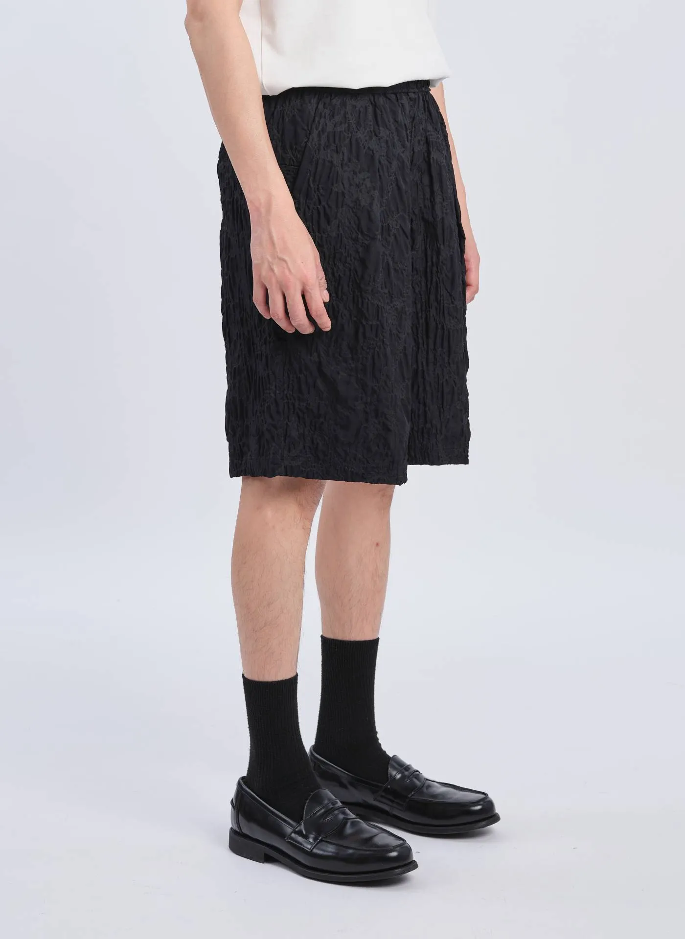 OrganicCotton Luxury Core Nylon Embossed Shorts