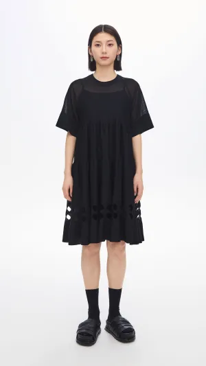 Evening Glow Pottery Knit Dolly Dress