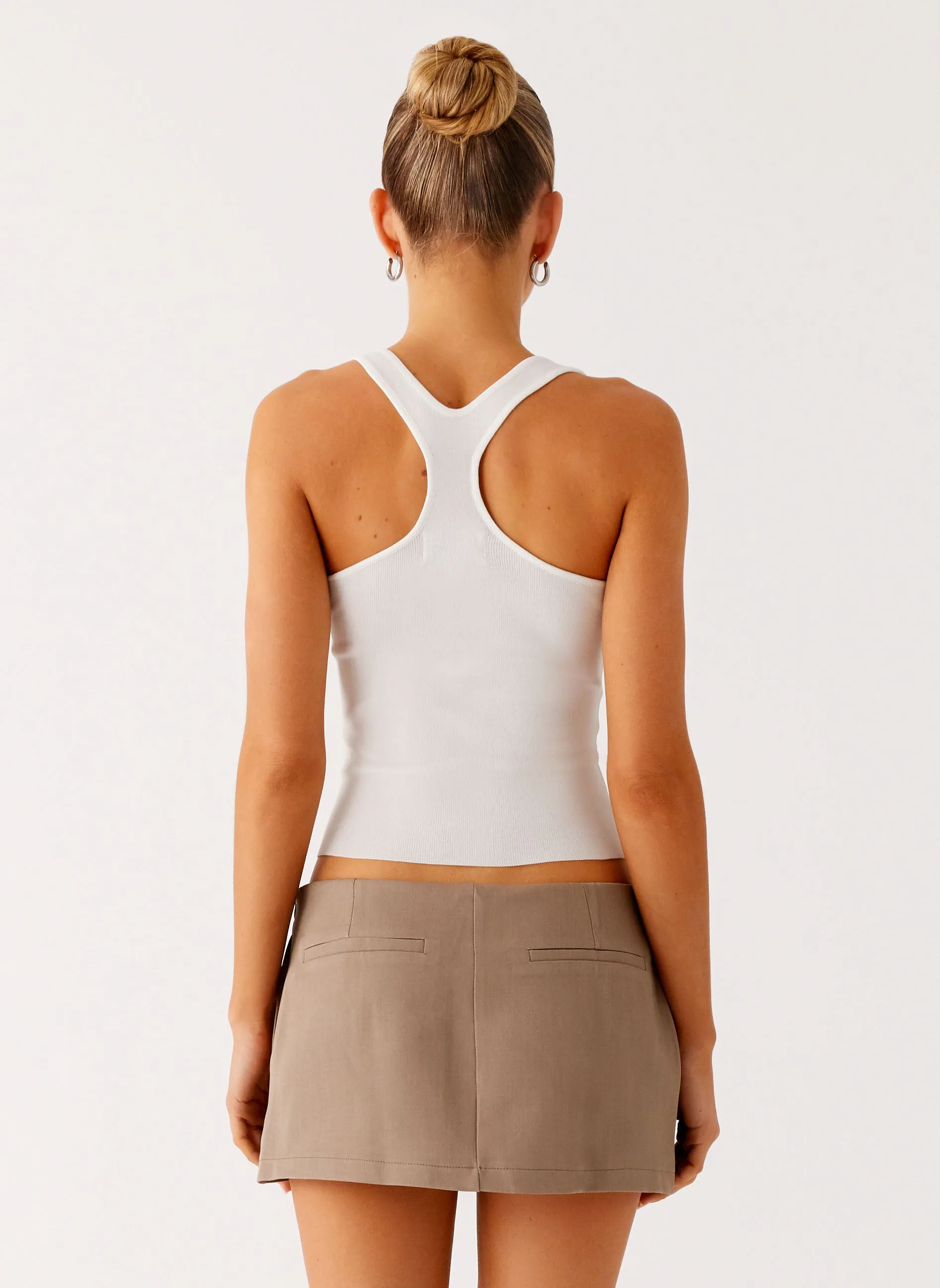 Mirna Micro Skort - Taupe Marle Trend Smart Daily Wear