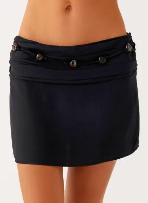 Elice Mini Skirt - Black Petite-Size