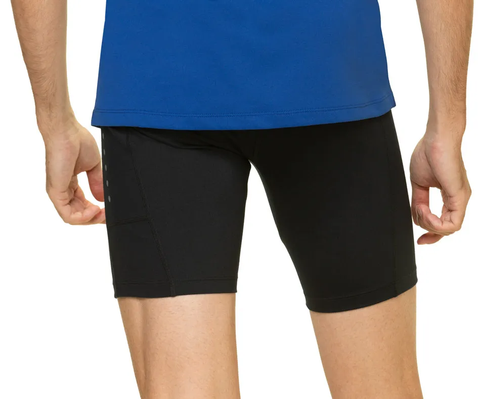 Ronhill Core Stretch Mens Short Running Tights - Black Ultra Soft Touch high waisted