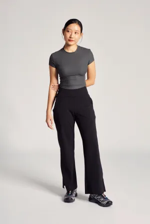 Baby Tee (Rib) in Truffle Travel Style Trend Office Wear