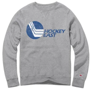 Hockey East Logo Crewneck Sweatshirt No Snag Zipper Loose Fit