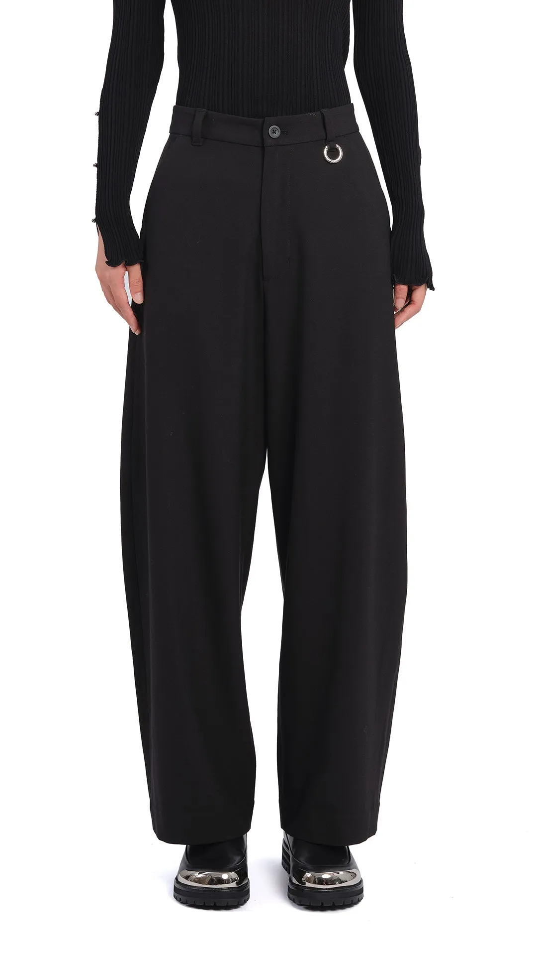 Tropical Glow Elastic cuffs Dyed Stretch Twill Balloon Pants