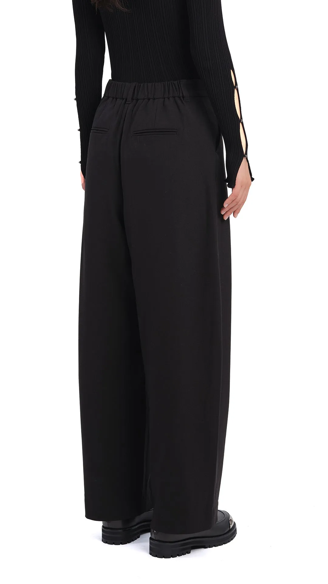 TaglessCollar Convertible Style Dyed Stretch Twill Balloon Pants