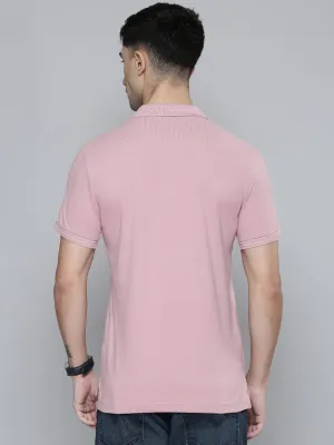 Men's Solid Slim Fit Polo T-shirt Smart Layering Trendy Business