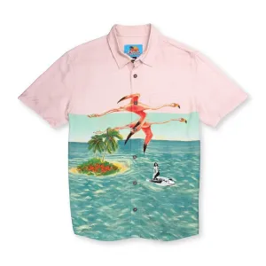 Balls Beachwear Stranded In Time Button Up Temperature Control Fabric Buttery Soft Fabric