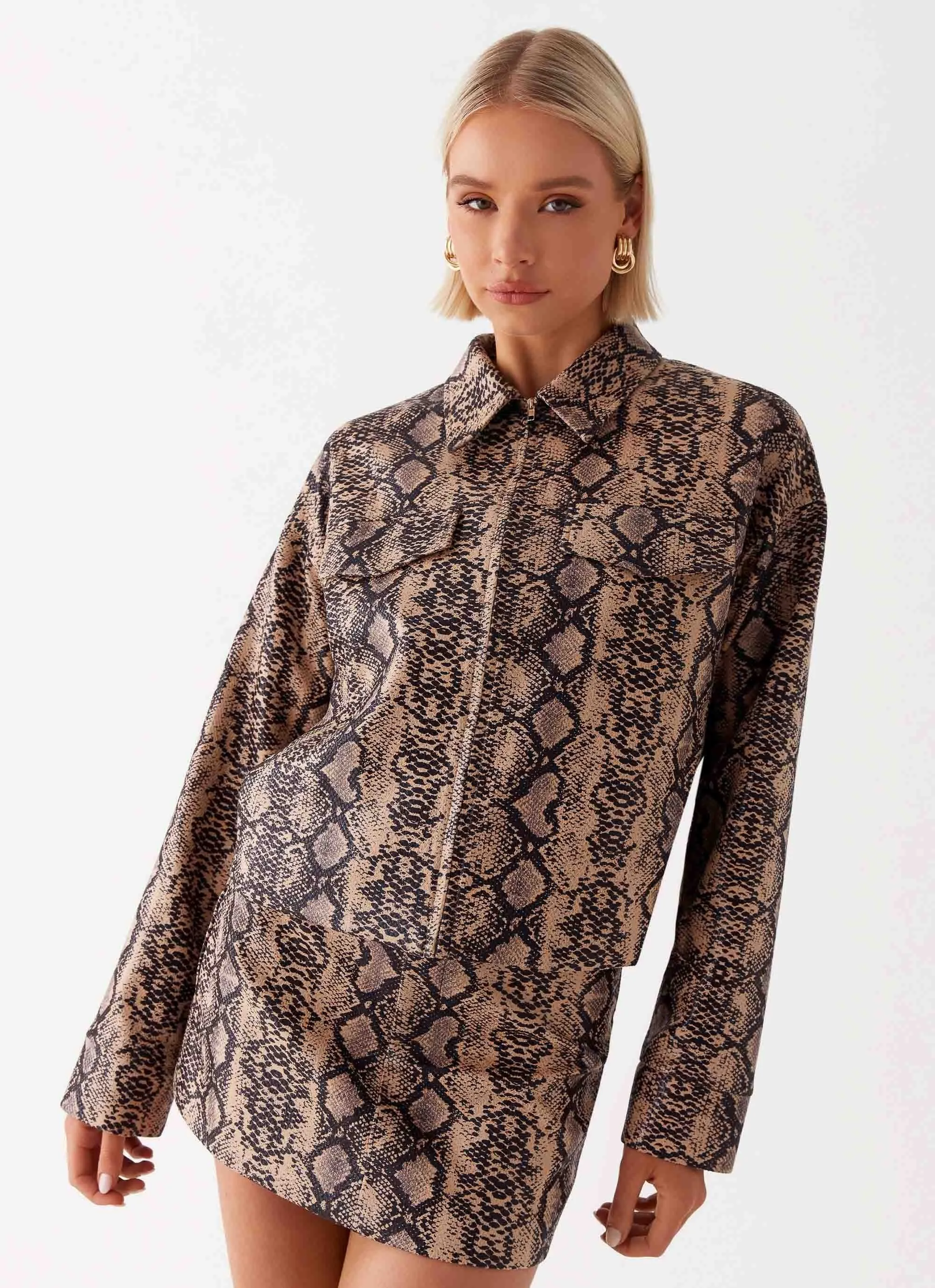 Nature Inspired Bethany Mini Skirt - Snake