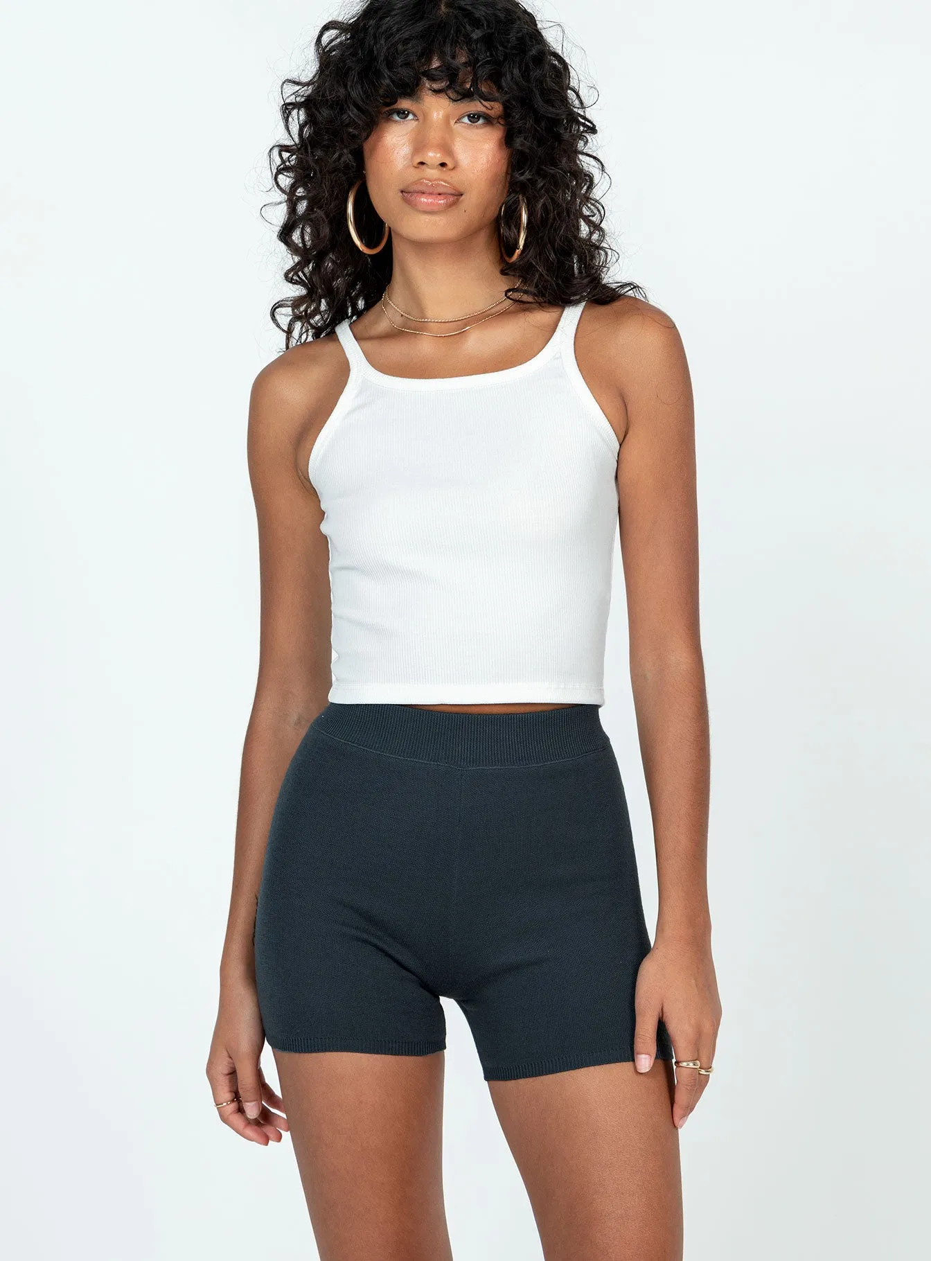 Ivy Bike Shorts Grey StaticResistantTextile Sheer Fit