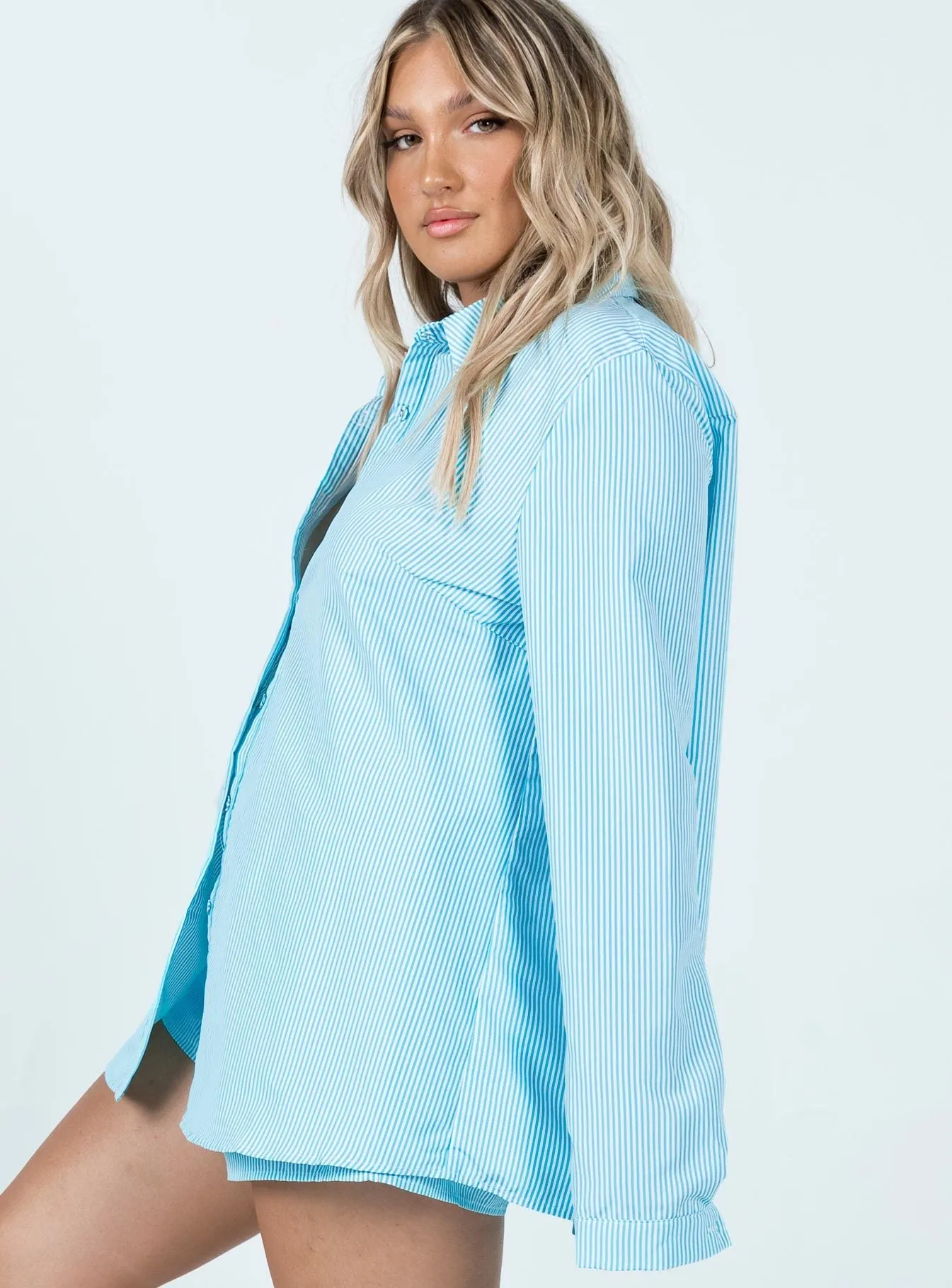 fresh start Chloe Set Blue Stripe